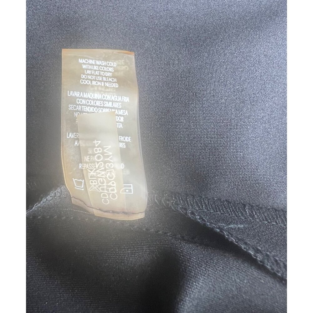 Calvin Klein Womens Black Crepe Ruffle Sleeve Sheath Dress  Size 8 - Picture 11 of 15